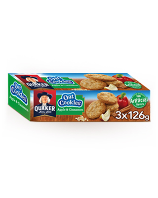 Oat Cookies Apple Cinnamon 2 1 126gx3